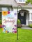 Large Garden Flag Holder Stand Pole for 28 x 40 Flags with Shepherds Hooks for Outdoor - 60 Inches Heavy Duty Yard Flag Post Stake Perfect for Outdoor Decor(Without Solar Lights & Flag)